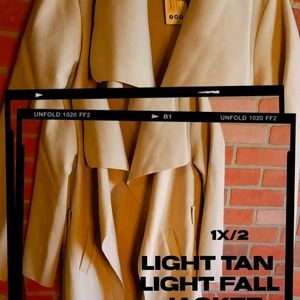 COPY - Tan light Shawl coat